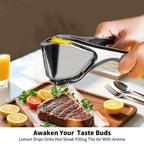 Stainless Steel Lemon Juice Squeezer – Heavy Duty Citrus Press, Hand Juicersqueezer, Manual Lemon Juicer, Handheld Fruit Juicer for Fresh Juice Lemon, Lime, Orange, Dishwasher Safe Kitchen Gadgets