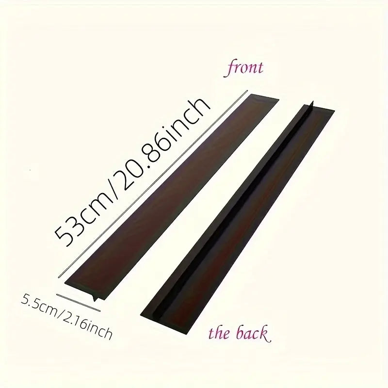 2Pcs Silicone Kitchen Stove Gap Covers, Heat-Resistant & Waterproof, Seals Gap between Stove and Countertop