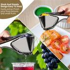Stainless Steel Lemon Juice Squeezer – Heavy Duty Citrus Press, Hand Juicersqueezer, Manual Lemon Juicer, Handheld Fruit Juicer for Fresh Juice Lemon, Lime, Orange, Dishwasher Safe Kitchen Gadgets