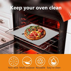 2 Counts Non-Stick Reusable Teflon Oven Liners for Grills, Heavy-Duty & Food-Safe Liners for Electric, Gas, Microwave Ovens & Toaster Ovens, Baking Supplies, Baking, Bakeware