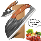 Limited Time Offer: Buy 1 Get 1 Free - Set of 2 Premium Kitchen Knives, Ultra Sharp Meat Cutters and Slicing Knives, Complete Chef Knife Block Set for Household Use