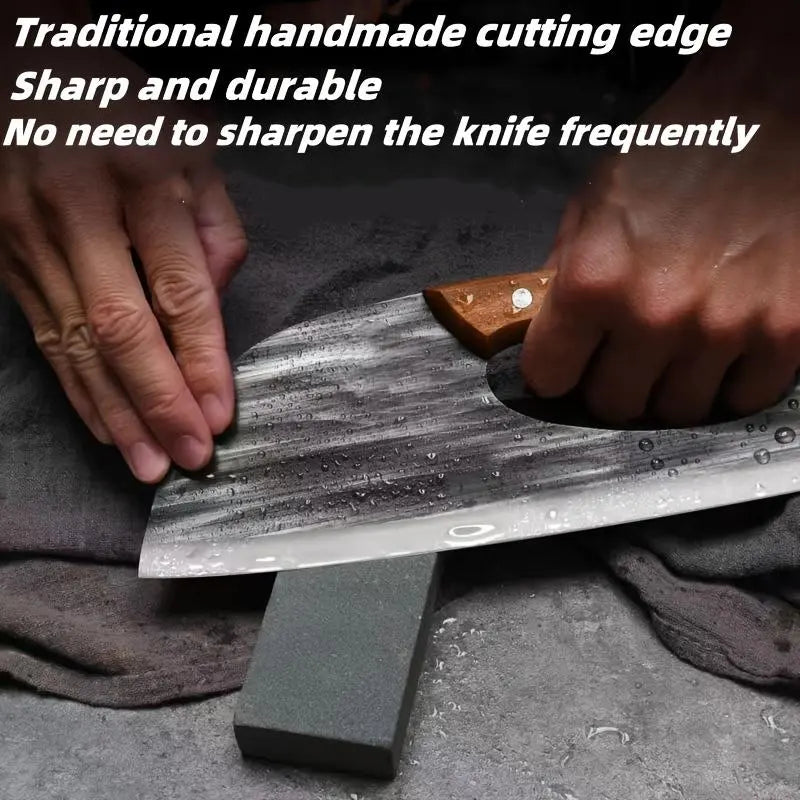 Limited Time Offer: Buy 1 Get 1 Free - Set of 2 Premium Kitchen Knives, Ultra Sharp Meat Cutters and Slicing Knives, Complete Chef Knife Block Set for Household Use