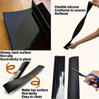 2Pcs Silicone Kitchen Stove Gap Covers, Heat-Resistant & Waterproof, Seals Gap between Stove and Countertop