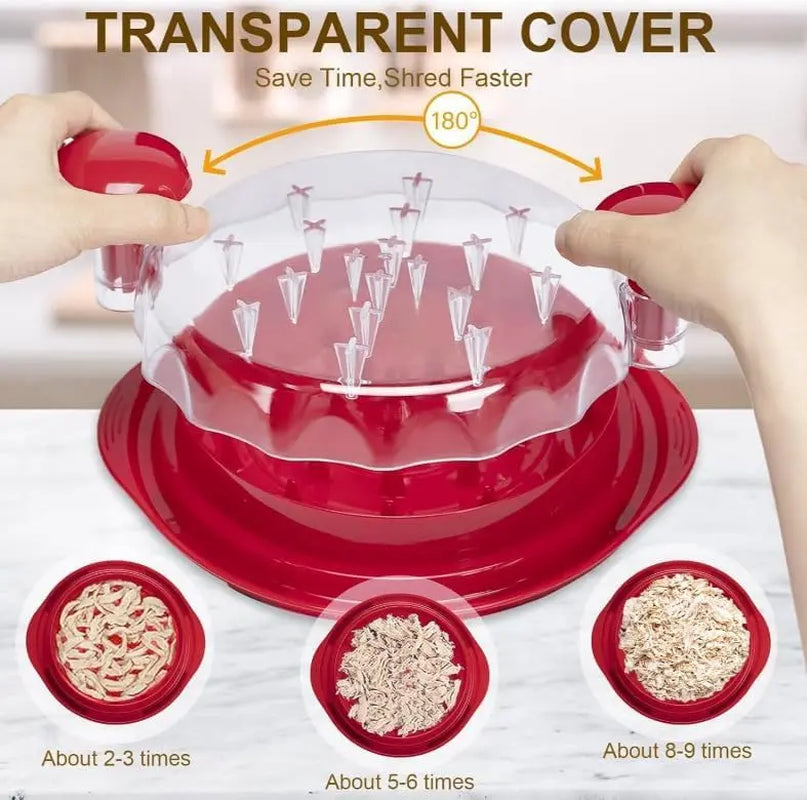 Chicken Shredder Large Chicken Breast Shredder Tool Twist with Anti-Slip Strip, Ergonomic Handle, BPA Free, Meat Shredder Tool Chicken Shredder Tool Twist with Heat Resistant Tong and Cleaning Brush,Home Essentials