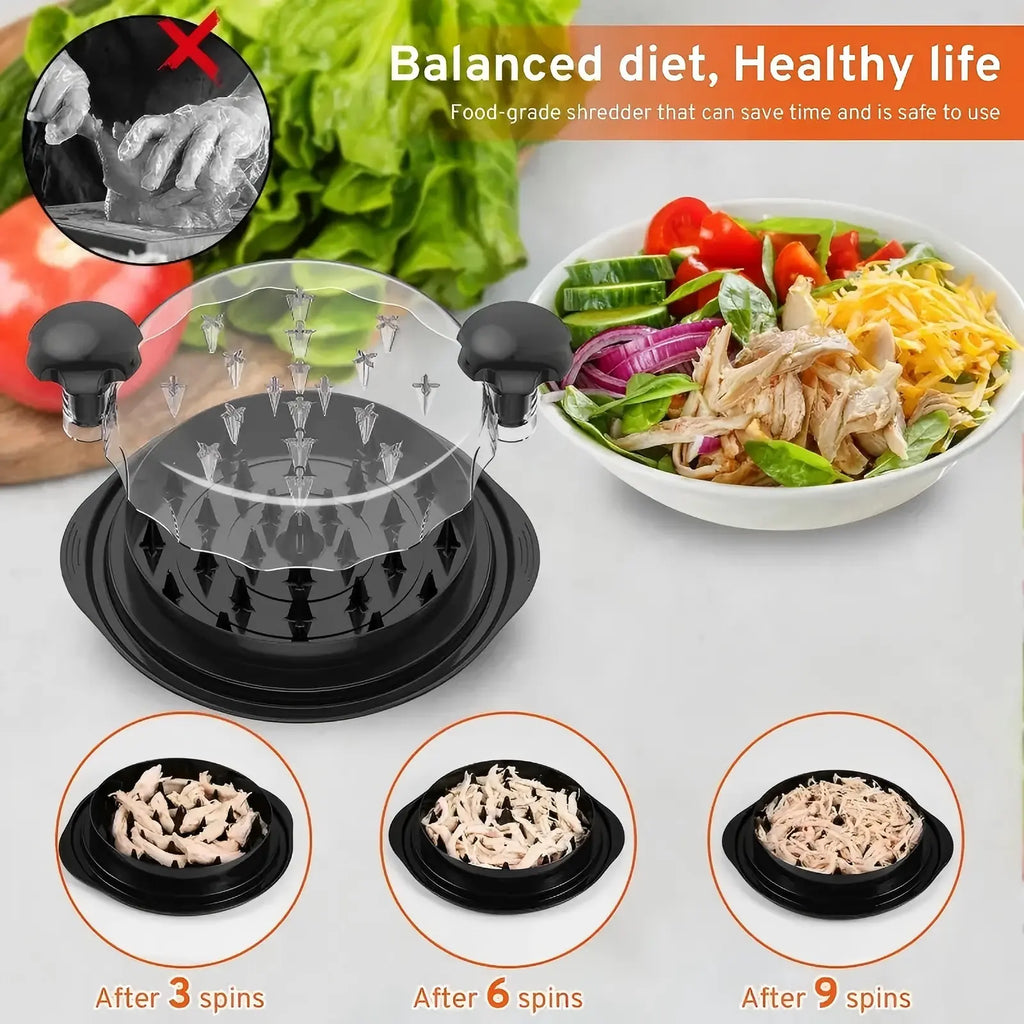 Chicken Shredder Large Chicken Breast Shredder Tool Twist with Anti-Slip Strip, Ergonomic Handle, BPA Free, Meat Shredder Tool Chicken Shredder Tool Twist with Heat Resistant Tong and Cleaning Brush,Home Essentials
