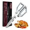 Huusk All-Purpose Kitchen Scissors - Stainless Steel Shears for Meat, Poultry, and Food Preparation - Dishwasher Safe - Ideal for Cooking and Gifting